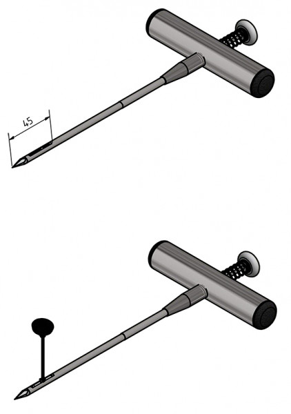 Abheftnadel APK 2 mit T-Griff 5,5 mm